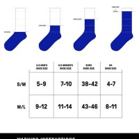 2xu Pression Socks Size Chart
