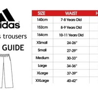 Adidas Mens Jogger Pants Size Chart