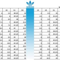Adidas Uk Shoe Size Chart Women S