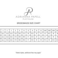 Adrianna Papell Dress Size Chart
