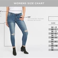 Aero Jeans Size Chart