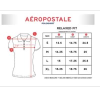 Aeropostale Polo Shirt Size Chart
