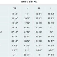 Alfani Men S Dress Shirt Size Chart