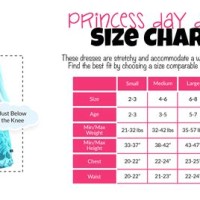 American Princess Dresses Size Chart