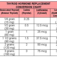 Armour Thyroid Synthroid Conversion Chart