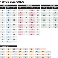 Asics Shoe Size Chart Vs Nike