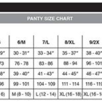 Bali Underwear Size Chart