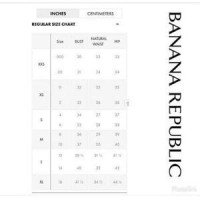 Banana Republic Men S Pants Size Chart