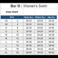 Bar Iii Size Chart