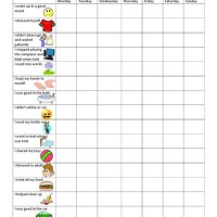 Behavior Chart Ideas For 7 Year Old