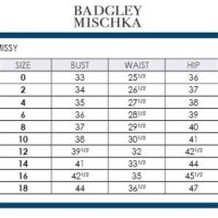 Belle Badgley Mischka Size Chart