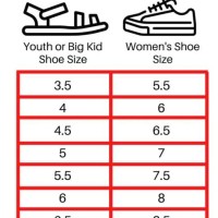 Big Kid Shoe Conversion Chart