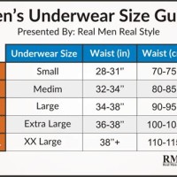 Big Men S Underwear Size Chart
