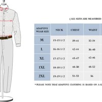 Big Mens Dress Shirt Size Chart