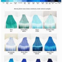 Blue Hair Dye Colors Chart