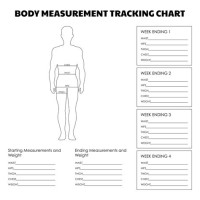 Body Measurements For Weight Loss Chart Male