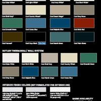 Butler Metal Building Color Chart