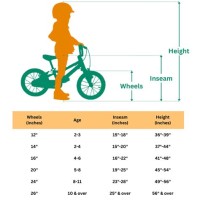 Child Bike Size Chart Inseam