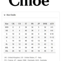 Chloe Shoe Size Chart