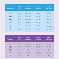 Clothing Size Chart Juniors