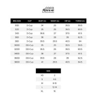 Coco Rave Swimwear Size Chart