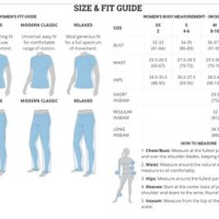 Columbia Womens Size Chart