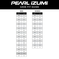 Cycling Shoe Size Chart Pearl Izumi