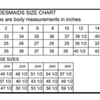 Dessy Group Size Chart