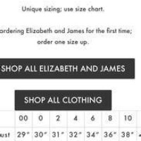 Elizabeth And James Size Chart
