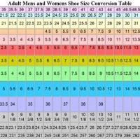 Europe Shoe Size Chart Women S