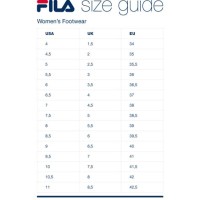 Fila Size Chart Shoes Korea