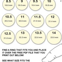 Finger Ring Size Chart Mm