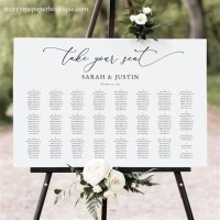 Font Size For Wedding Seating Chart