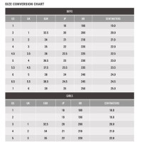 Footjoy Junior Golf Shoe Size Chart