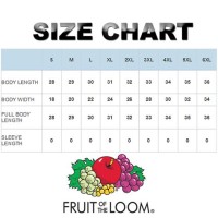 Fruit Of The Loom Hd Cotton Youth Size Chart