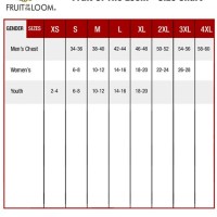 Fruit Of The Loom Size Chart Youth Socks