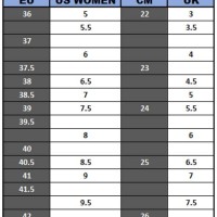 Giro Women S Cycling Shoes Size Chart