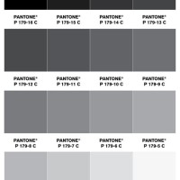 Grey Pantone Color Chart