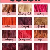 Hair Color Chart Shades Of Red