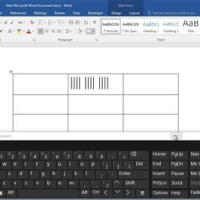 How To Insert A Tally Chart In Word