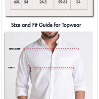 Indian Mens Shirts Size Chart