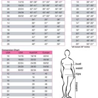 Juniors Plus Size Clothing Chart