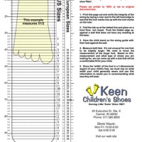 Keen Children S Shoe Size Chart
