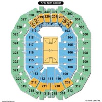 Kfc Yum Center Seating Chart With Row Letters