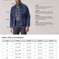 Levi Jacket Size Chart Conversion