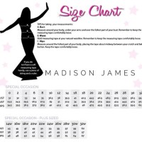 Madison James Dress Size Chart
