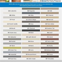 Mapei Ultracare Grout Refresh Color Chart