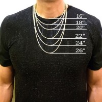 Mens Chain Necklace Size Chart