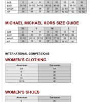 Michael Kors Size Chart Shoes In Cm