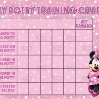 Minnie Mouse Potty Training Sticker Chart